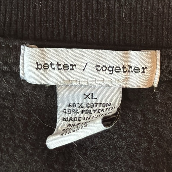 Better together size, extra large, cat face, crewneck sweatshirt - Picture 6 of 6
